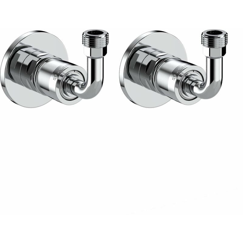 foto del prodotto coppia curvette sottolavabo 90 attacco rapido ingenius in ottone cromato igbtkt06 cromo