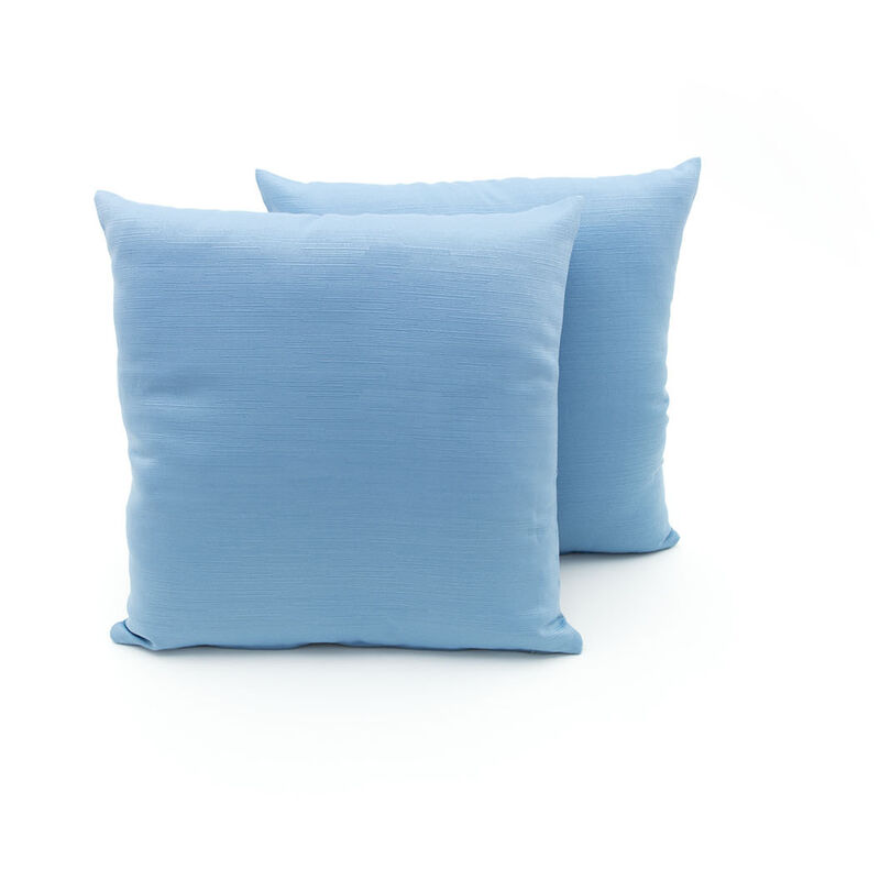 foto del prodotto coppia cuscini arredo imbottiti tessuto ottoman in tinta unita colore azzurro 31, misura50x50coloreazzurro 31
