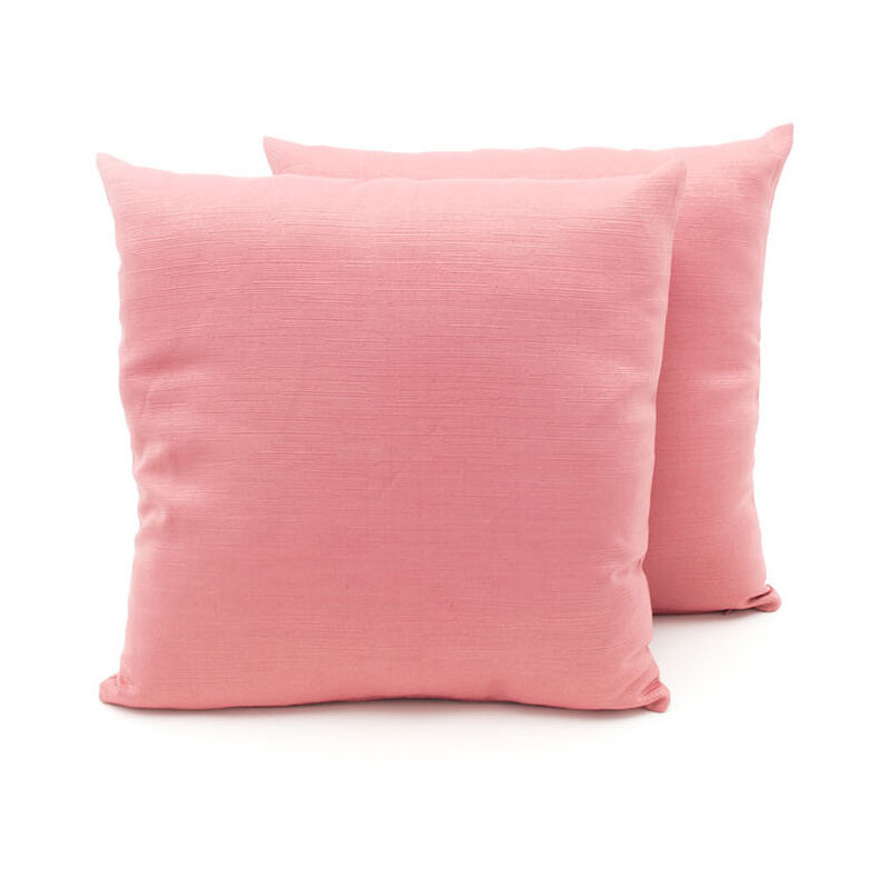 foto del prodotto coppia cuscini arredo imbottiti tessuto ottoman in tinta unita rosa antico 41, misura40x40colorerosa antico 41