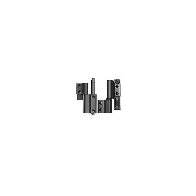 foto del prodotto coppia di cerniere simmetriche galicube fapim basculanti ral 9005 nero 1404ai37