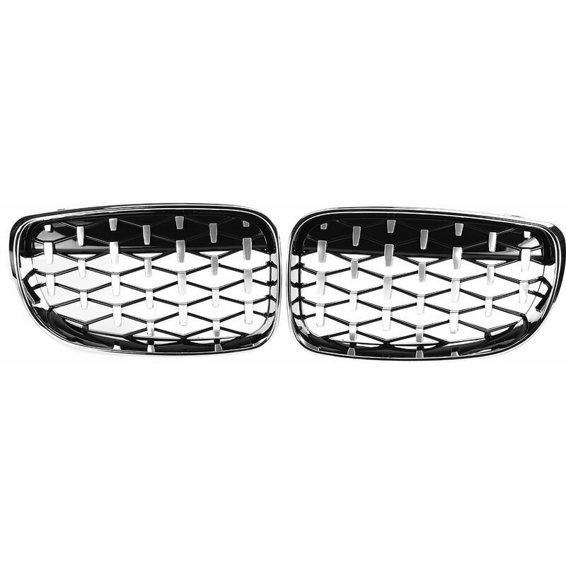 foto del prodotto coppia di griglie anteriori a forma di diamante per bmw e81 e82 e87 e88 118i 125i 135i