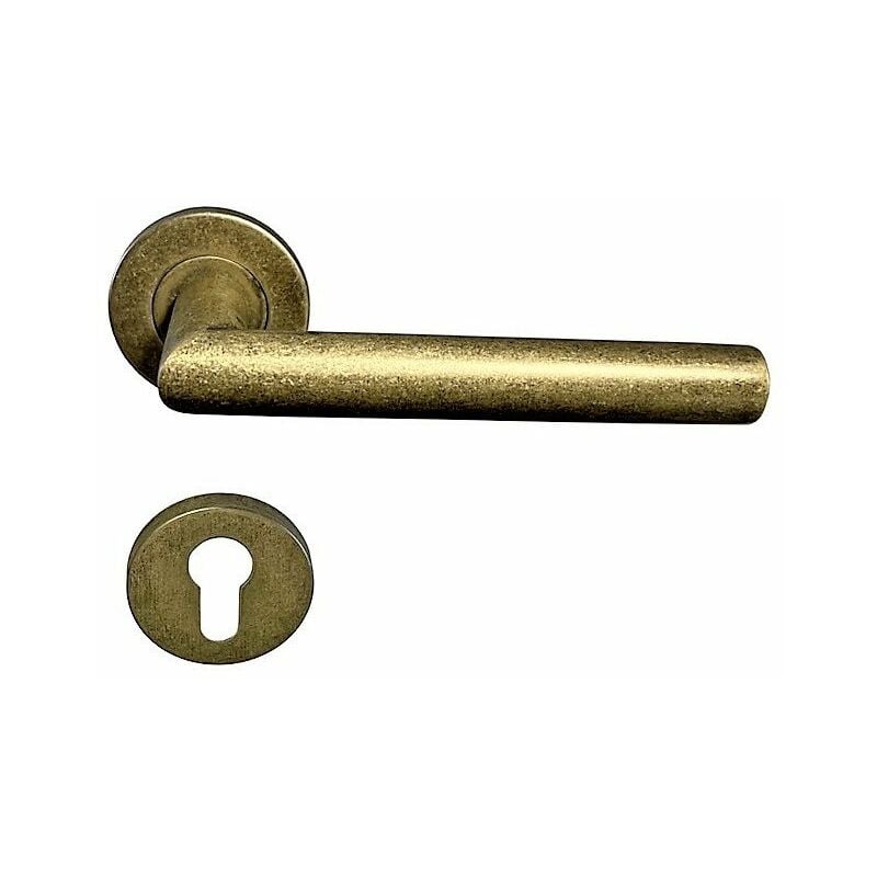 foto del prodotto coppia di manici a rosa in acciaio inossidabile antik gold 1 coppia di rose cilindriche