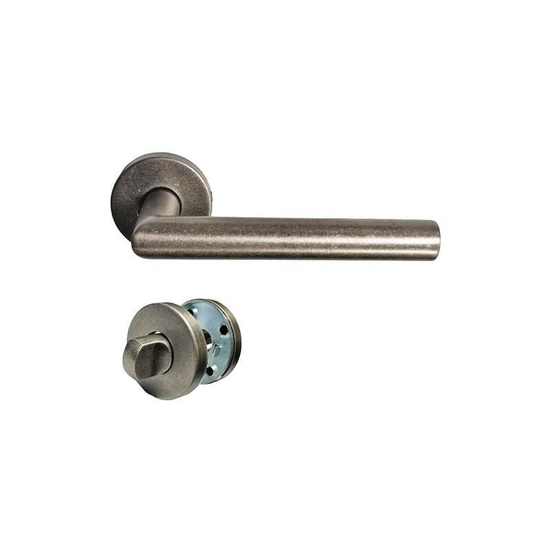 foto del prodotto coppia di maniglie a rosa in acciaio inossidabile 304 antik silver 1 coppia di coccarde di condanna