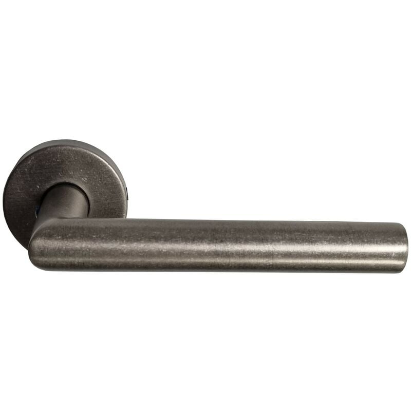 foto del prodotto coppia di maniglie a rosa in acciaio inossidabile 304 antik silver senza rosette di funzione