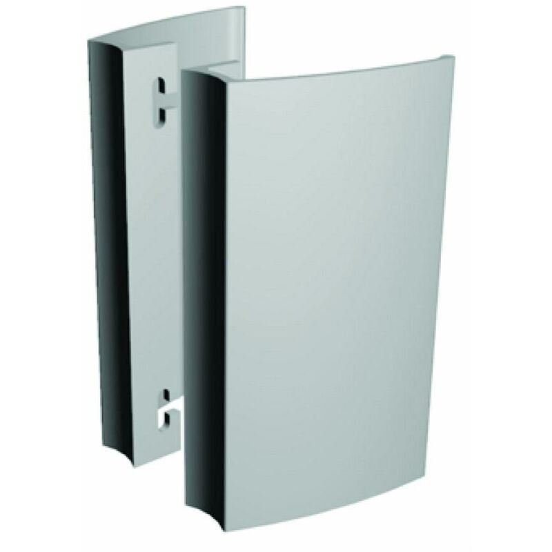 foto del prodotto coppia di maniglie ad ala da 200 mm alma componentes interasse 150 mm ral9006 grigio 7060 200 9006