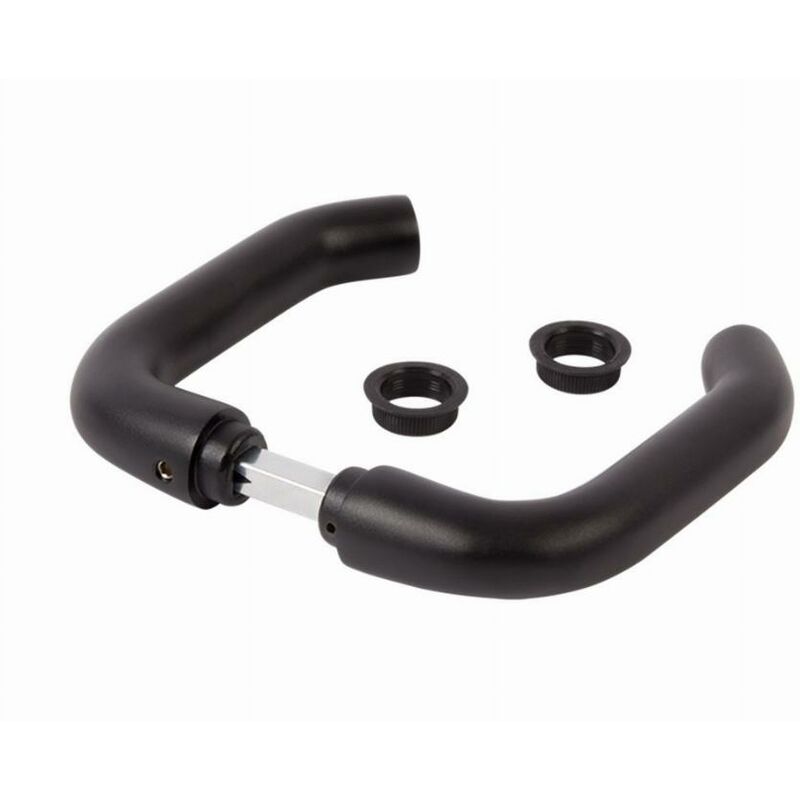 foto del prodotto coppia di maniglie locinox in alluminio anodizzato nero 3006 b h