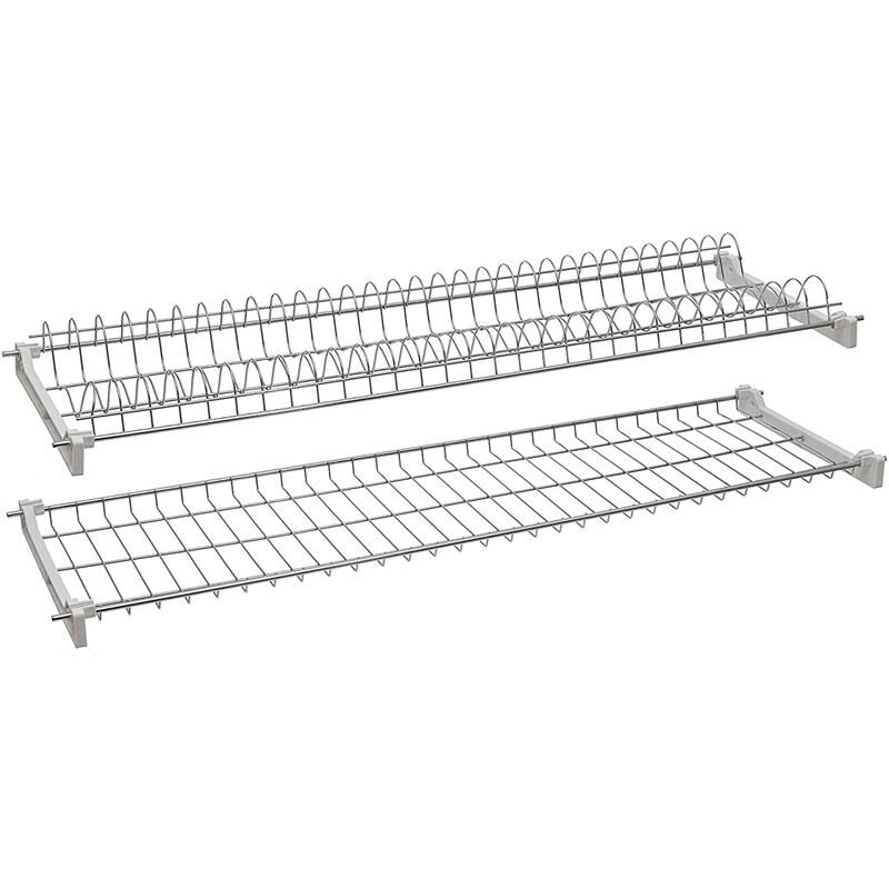 foto del prodotto coppia di reti scolapiatti per pensile da cucina lunghezza 86 cm