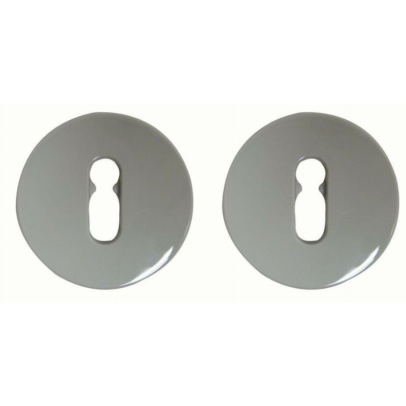 foto del prodotto coppia di rose grigie 67 normbau serratura keyhole s80 tdc 0247110 grey 67