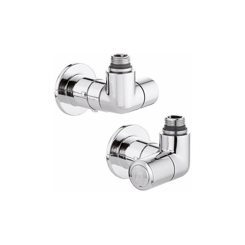 foto del prodotto coppia di valvole per termoarredi high style caleffi 4003 4004 cromo destra