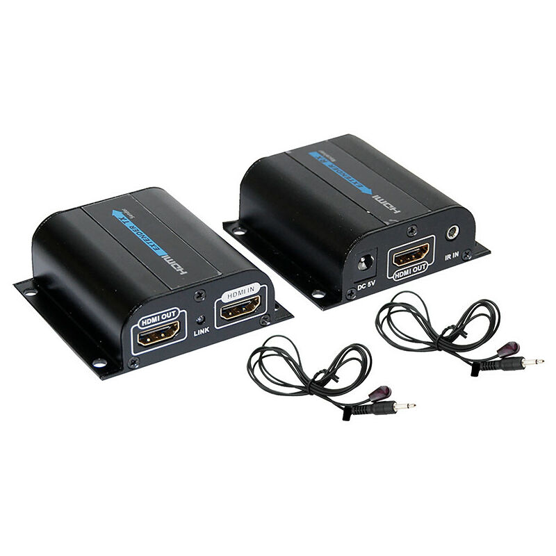 foto del prodotto coppia extender fte hdmi per estendere lunghezza dei cavi hdmi extlanirlp