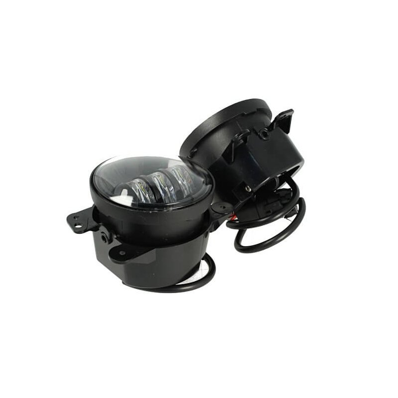 foto del prodotto coppia faro led rotondo 4 pollici 30w luci fendinebbia per jeep wrangler jk 2007 2017 dodge journey magnum chrysler pt cruiser 300 touring