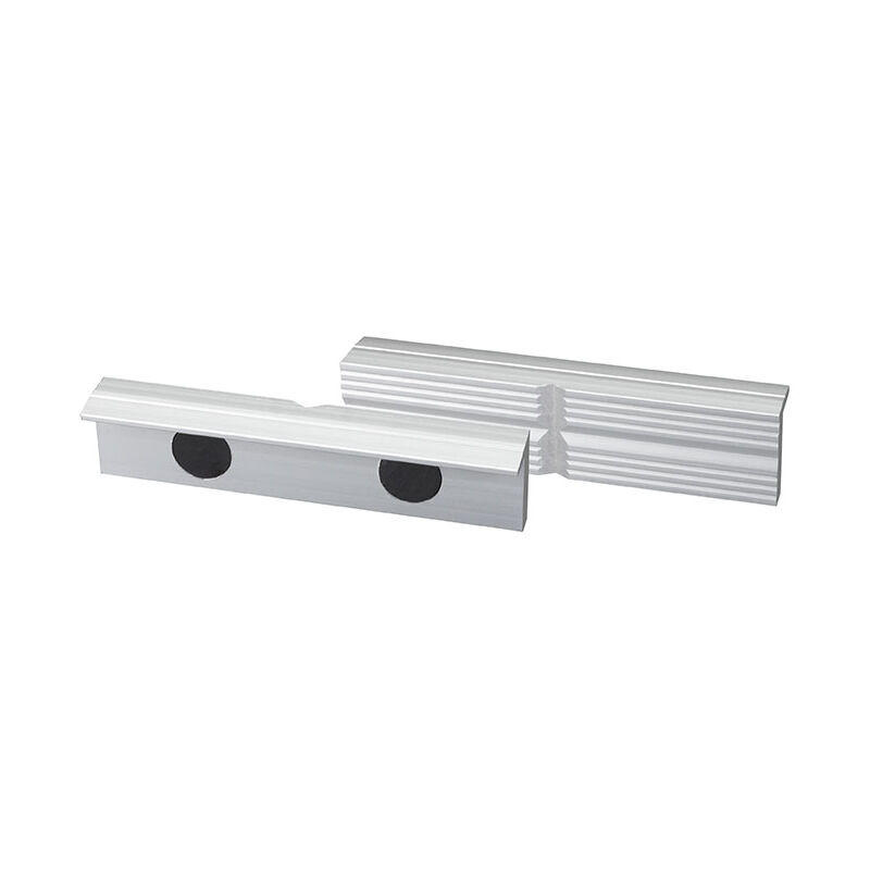 foto del prodotto coppia ganasce magnetiche in alluminio per morse 125 mm fervi 0042 125