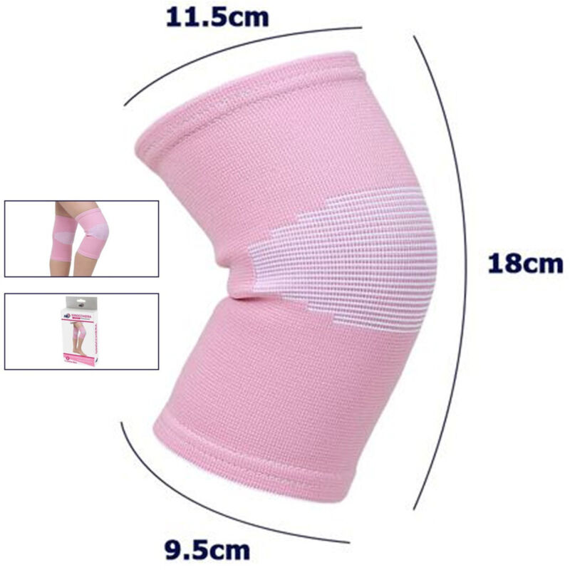 foto del prodotto coppia ginocchiere fascia elastica anallergica lavabile per bambini rosa tg. s - - trade shop traesio