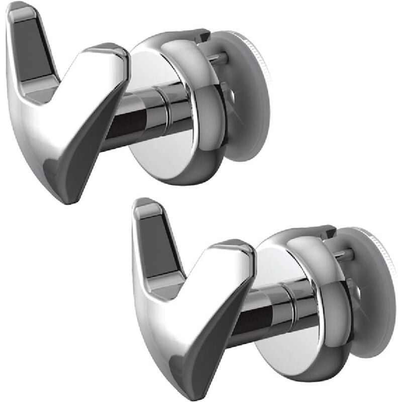 foto del prodotto coppia handy vip scaldasalviette - 2 portasciugamani per scaldasalviette a fasce tubi piatti - si fissano direttamente sul radiatore a fasce