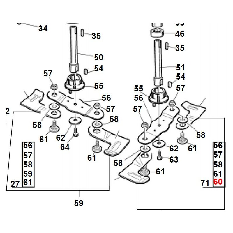 foto del prodotto coppia lame rientrante sinistra originale gianni ferrari macchina professionale