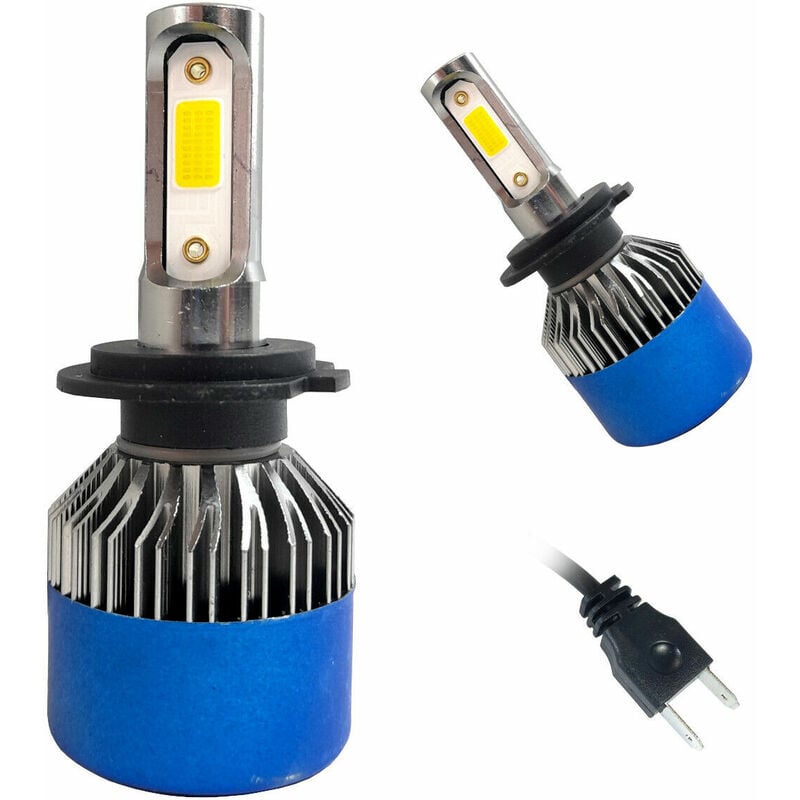 foto del prodotto coppia lampade fari auto lampadine h7 m2 canbus 3000 lumen 6000k 50w 12 32v