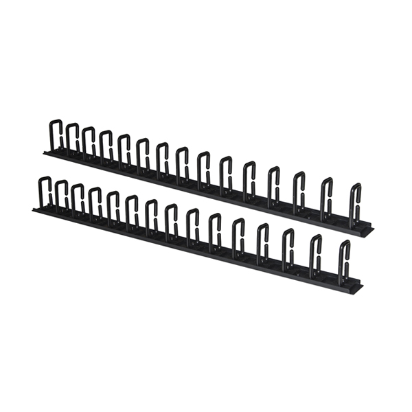 foto del prodotto coppia passacavi verticali link lkorg1uv 1u cm altezza 86,5 nero