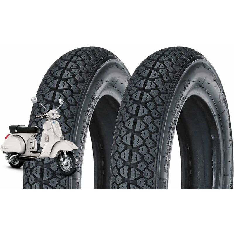 foto del prodotto coppia pneumatici 100 90 10 per scooter piaggio vespa vespone ape 61l gomme copertoni disegno m i c h e l i n union