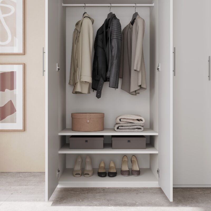 foto del prodotto coppia ripiani cm 87,2 bianco opaco