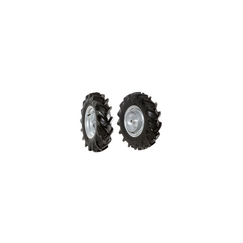 foto del prodotto coppia ruote gommate 4.00 8 disco fisso per motocoltivatore nibbi brik 1 brik 3