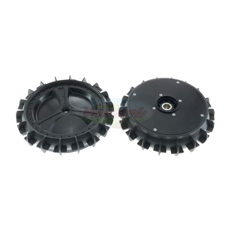 foto del prodotto coppia ruote posteriori piene originale ambrogio per robot l300 basic elite