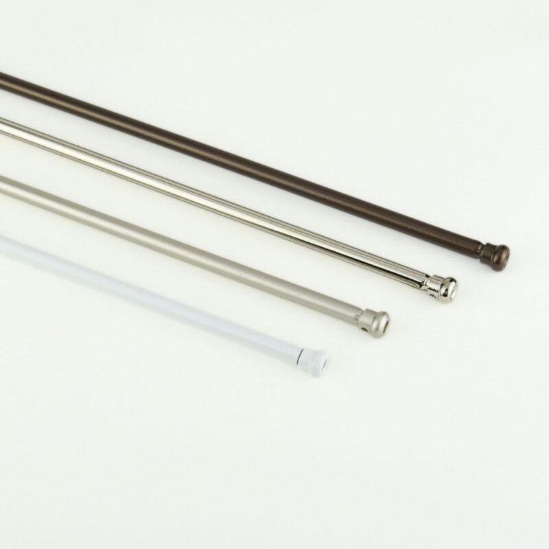 immagine 0 del prodotto coppia scorritenda astine bastoncini a molla estensibile con applicazione a pressione, mm 8 spessore, colore oro lucido da 70 a 90 cm