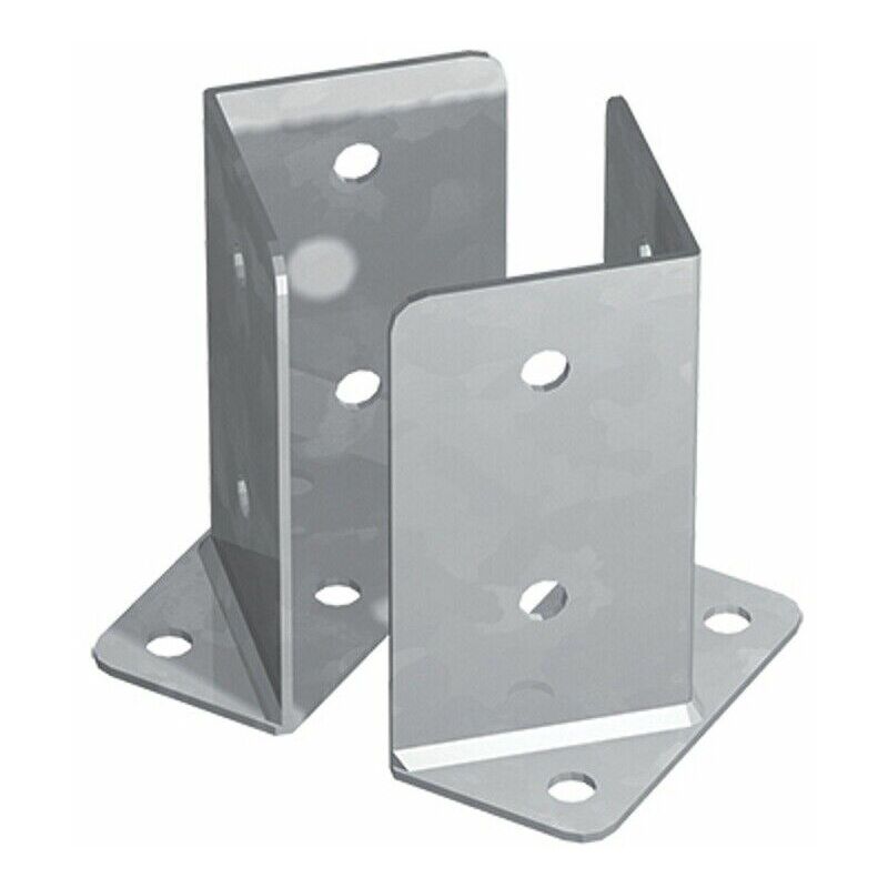 foto del prodotto coppia supporti a pavimento per travi in legno angolari 105x200x150 tecfi