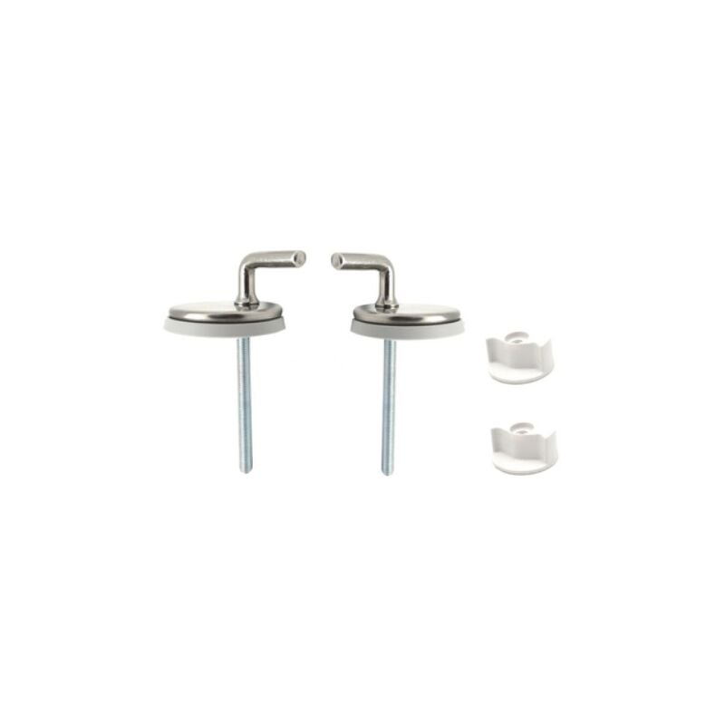 foto del prodotto coppia supporti per sedile wc in ottone cromato cromo remer