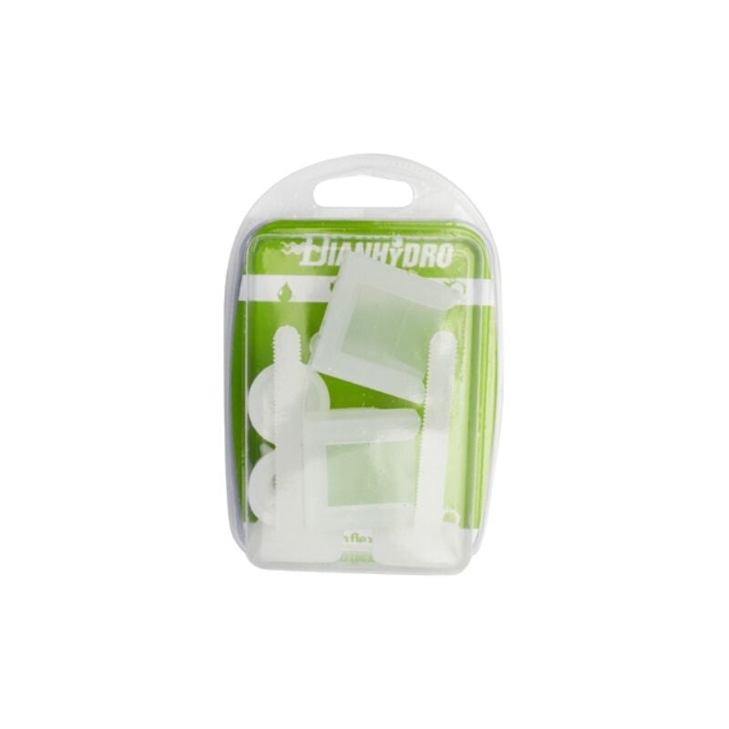 foto del prodotto coppia supporti per sedili in pvc con viti in plastica blister bianco