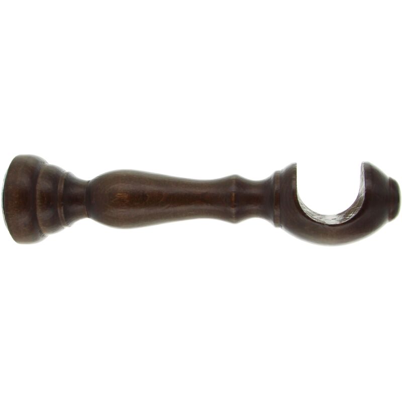 foto del prodotto coppia supporti x bastone noce scuro cm.10 cp 1,0