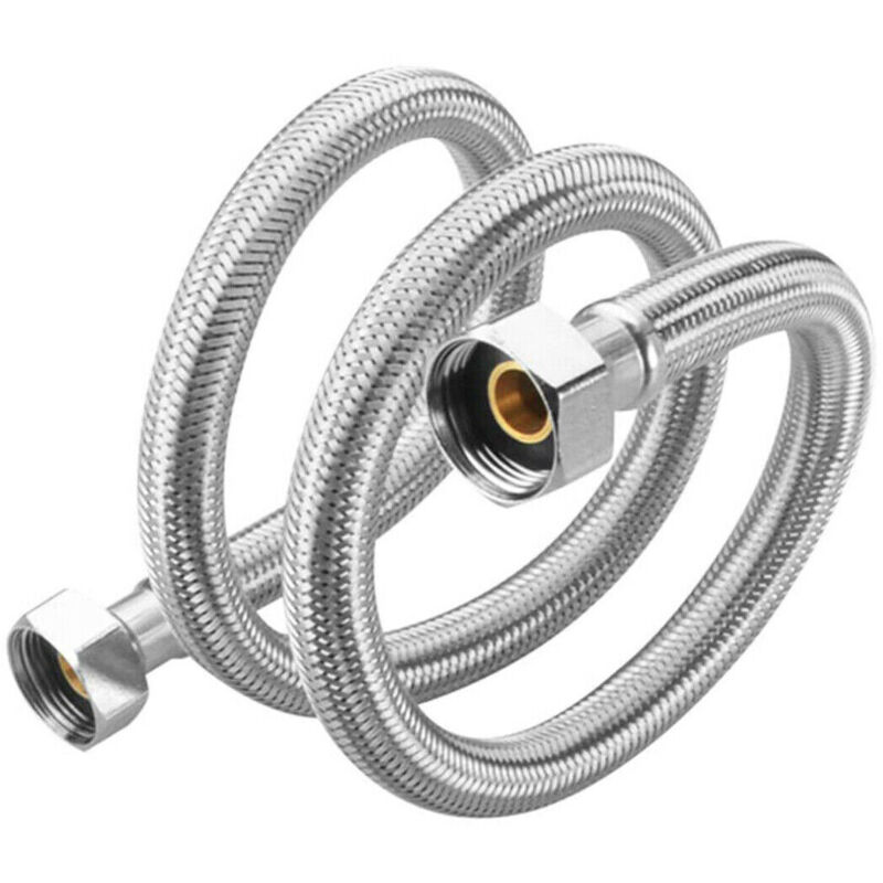 foto del prodotto coppia tubo flessibile 40cm tubi acqua calda e fredda caldaia 1 2x1 2 dgo 171