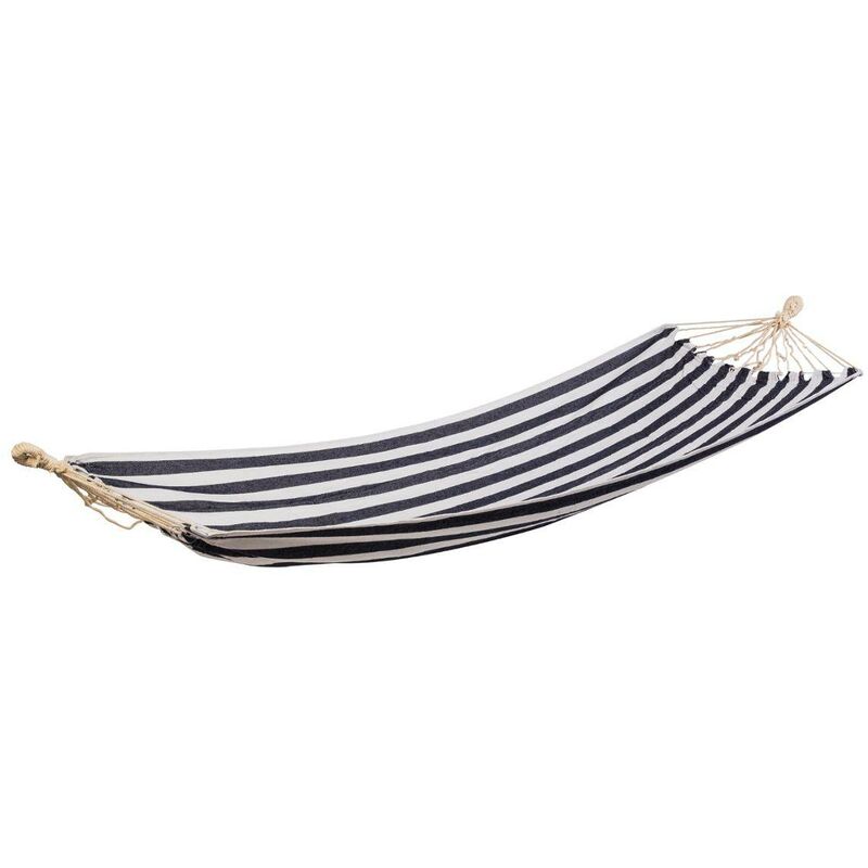 foto del prodotto copri amaca yaqui 200x80cm in cotone bleu blanc hesp ride