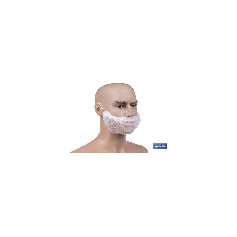 foto del prodotto copri barba monouso in polipropilene taglia unica 10 g m confezione da 100 unit 