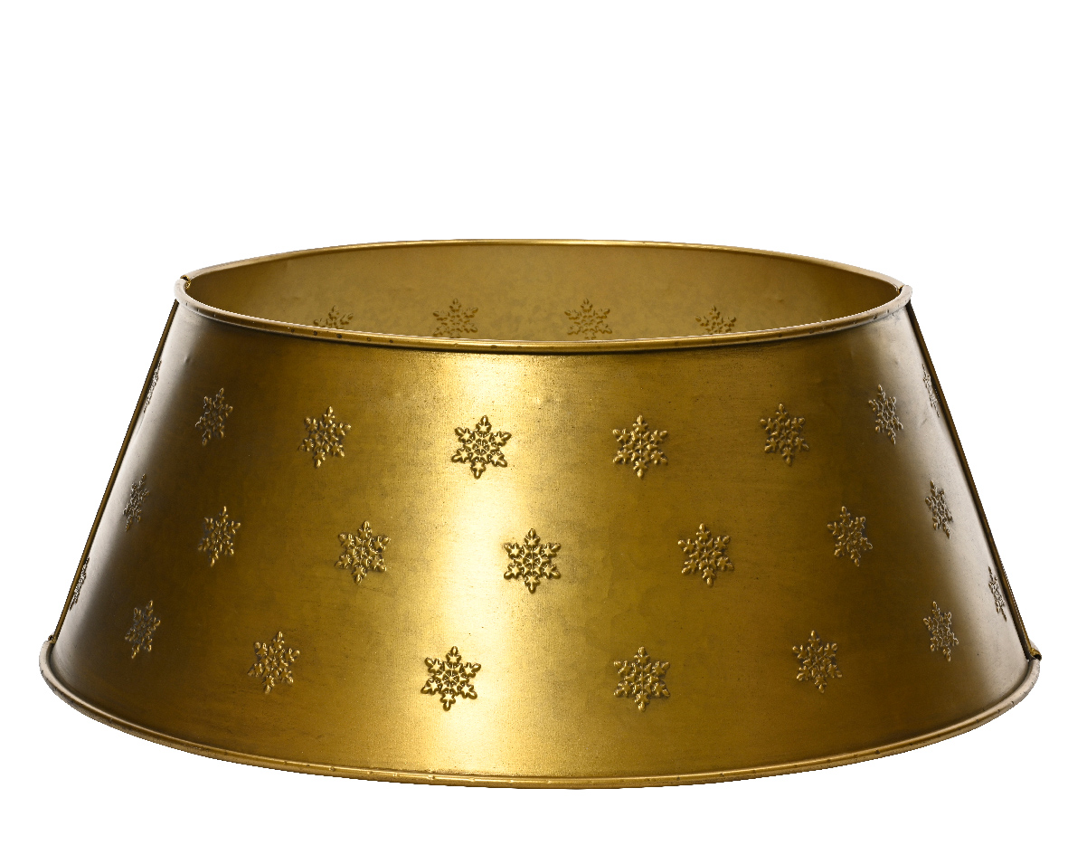 foto del prodotto copri base albero oro ant. met d70xh28cm