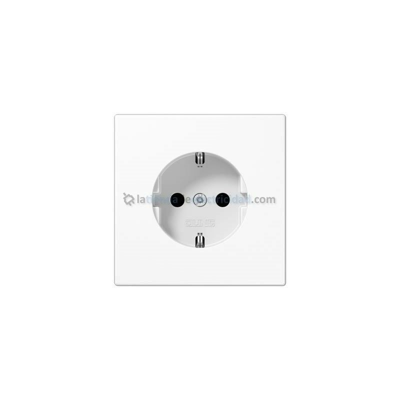 foto del prodotto copri base spina schuko 2p tt bianco jung ls 1520 ki pl ww