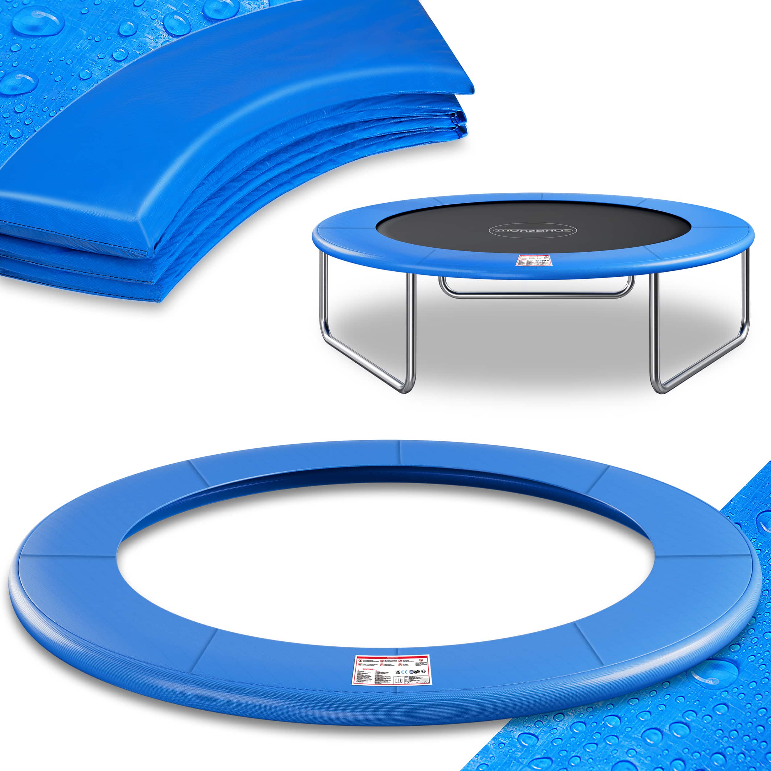 foto del prodotto copri bordo trampolino blu 426cm