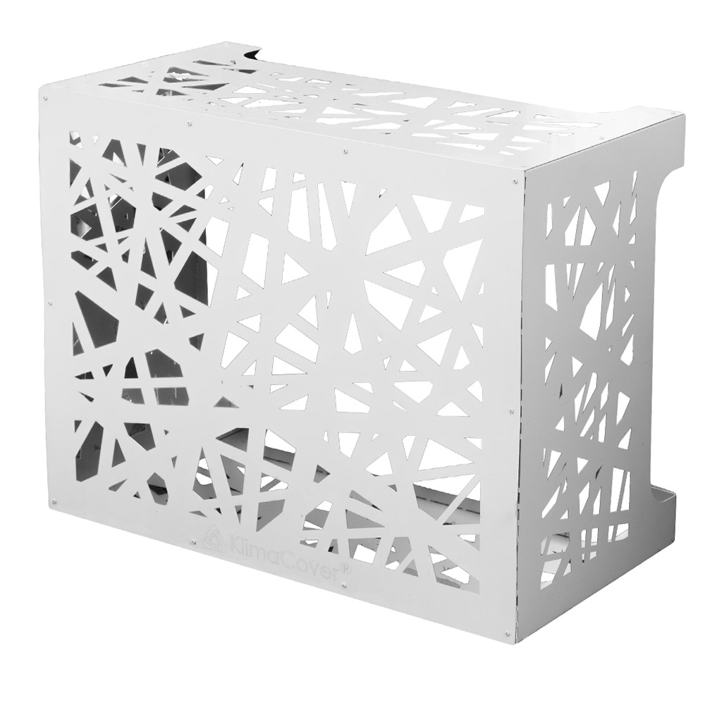 foto del prodotto copri condizionatore 96x52x82 cm in alluminio glam l bianco