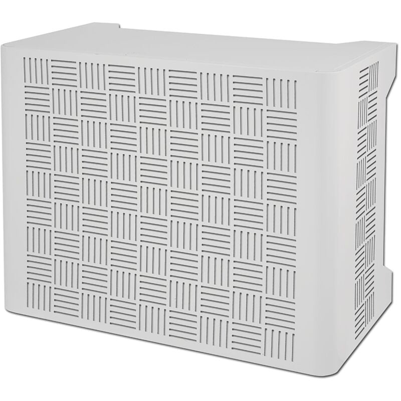 foto del prodotto copri condizionatore da esterno small 90x46 52x70 cm in alluminio bianco