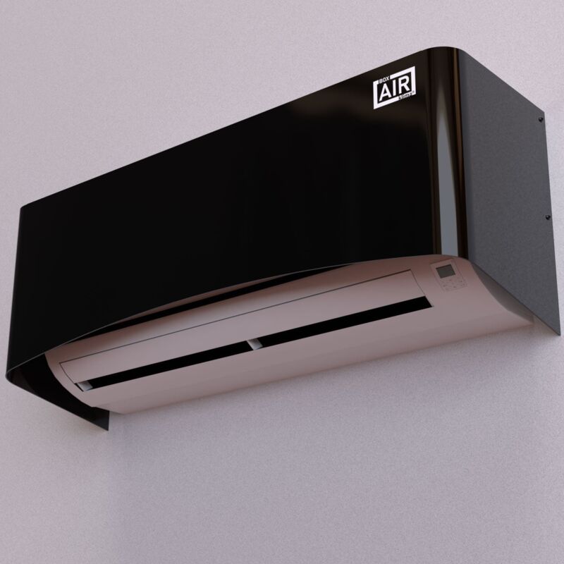 foto del prodotto copri condizionatore split 105x30x40 cm clio m nero