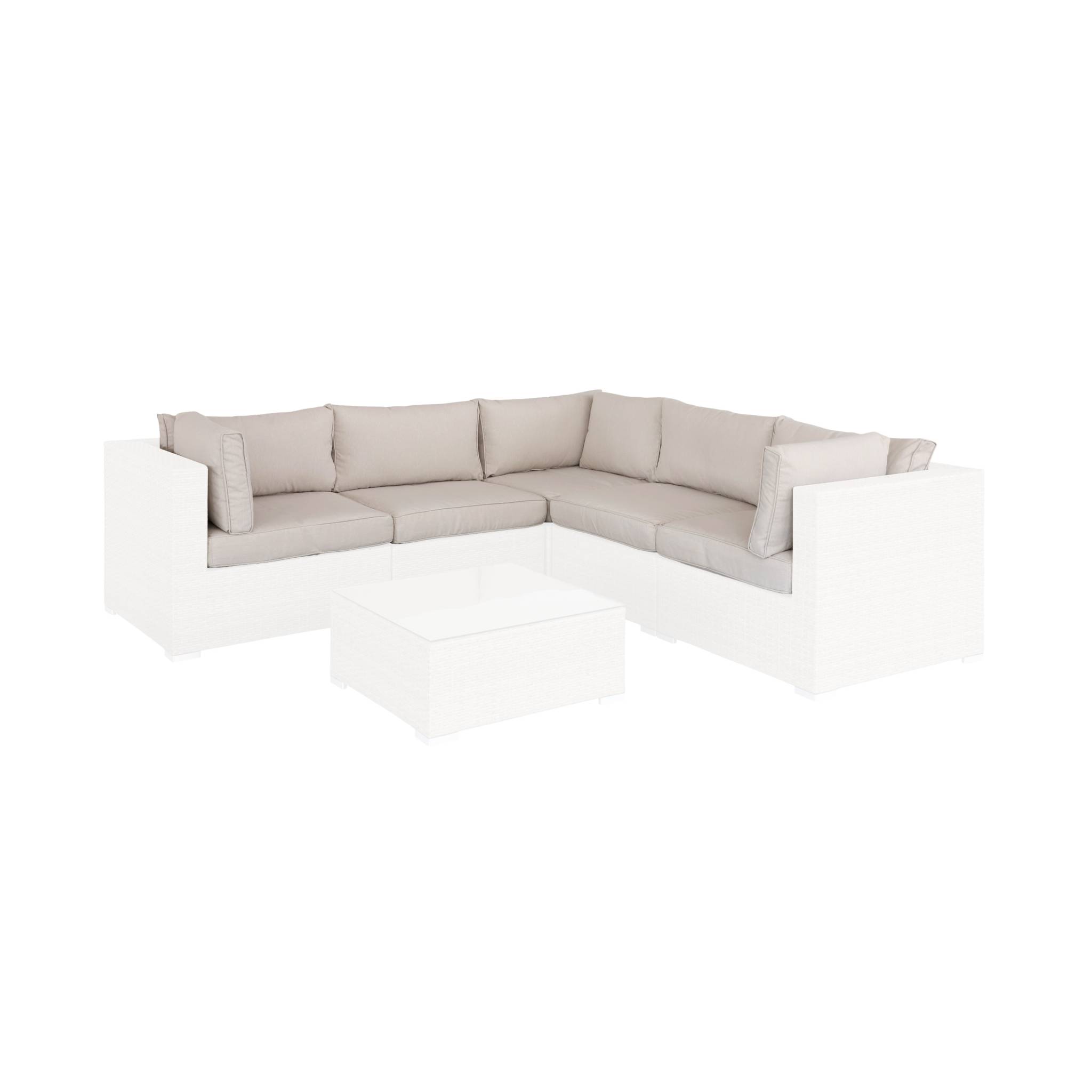 foto del prodotto copri cuscini per salotto da giardino, beige
