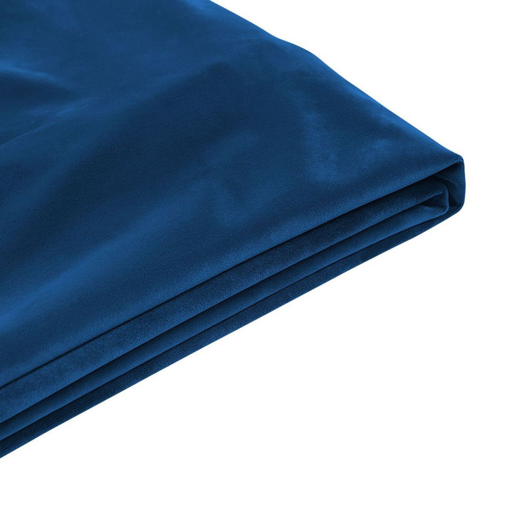 foto del prodotto copri letto velluto blu per letto 160 x 200 cm sfoderabile lavabile