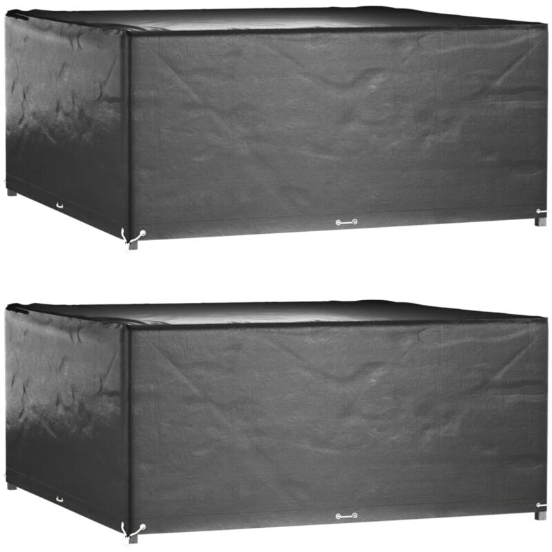 foto del prodotto copri mobili da giardino 2pz 16 occhielli 250x250x90cm quadrato vidaxl