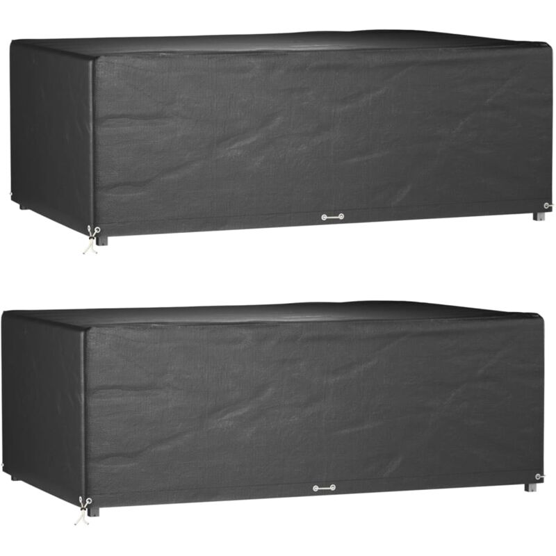 foto del prodotto copri mobili giardino 2pz 12occhielli 213x132x75cm rettangolare vidaxl