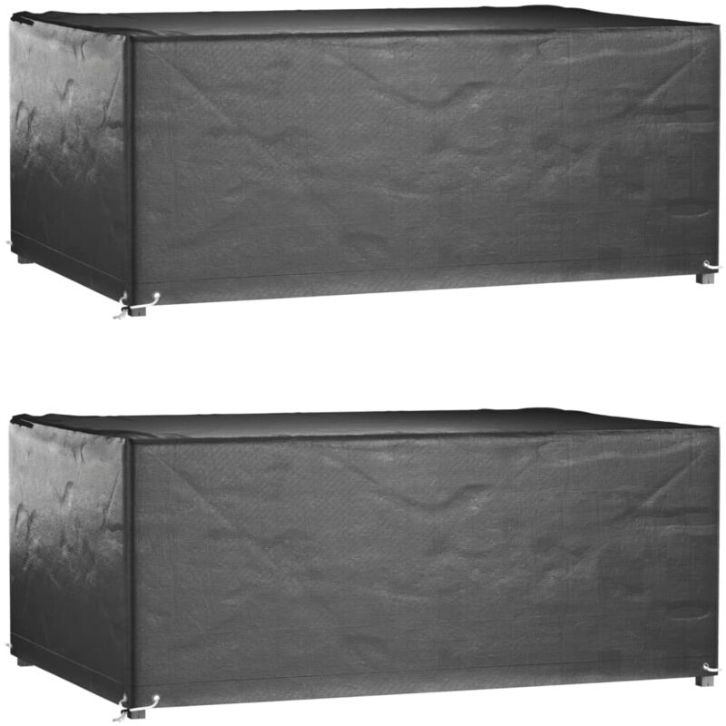 foto del prodotto copri mobili giardino 2pz 8 occhielli 180x122x75cm rettangolare vidaxl