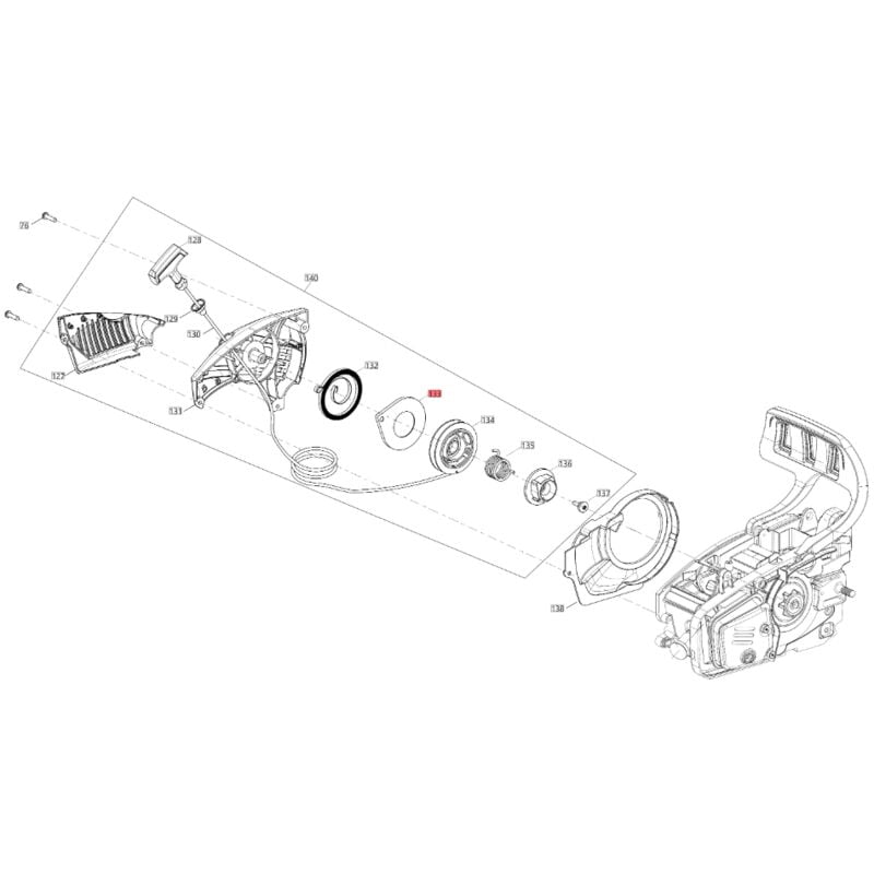 foto del prodotto copri molla avviamento originale bluebird motosega csp280t - csp280tc csp410-153