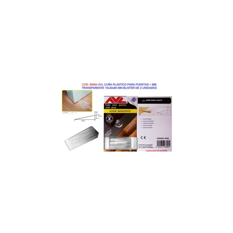 foto del prodotto copri porta in plastica trasparente avl 15x30x80mm bl2u3690
