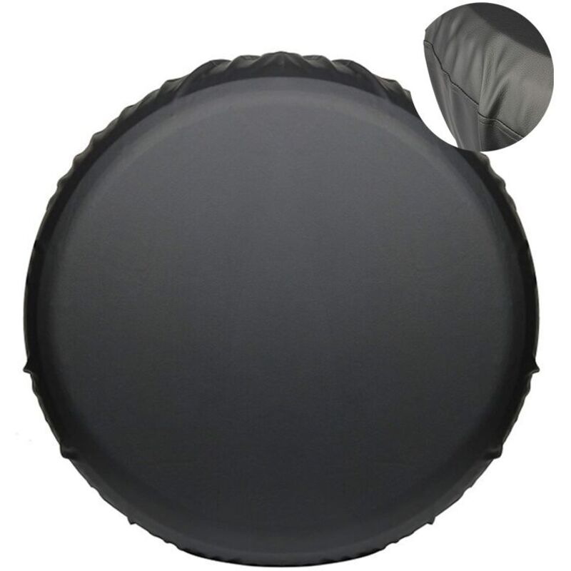 foto del prodotto copri ruota di scorta da 14 pollici, copri ruota di scorta, pelle pvc, impermeabile e antipolvere, copri ruota di scorta universale, antivento e caldo
