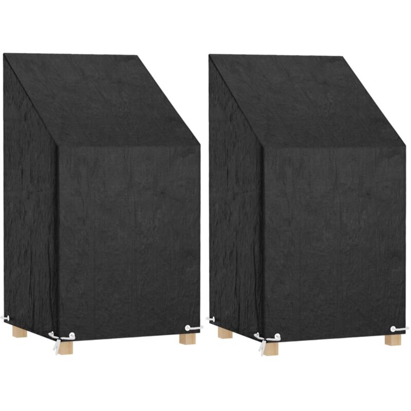 foto del prodotto copri sedie giardino 2pz 8 occhielli 65x65x80/120cm polietilene - vidaxl