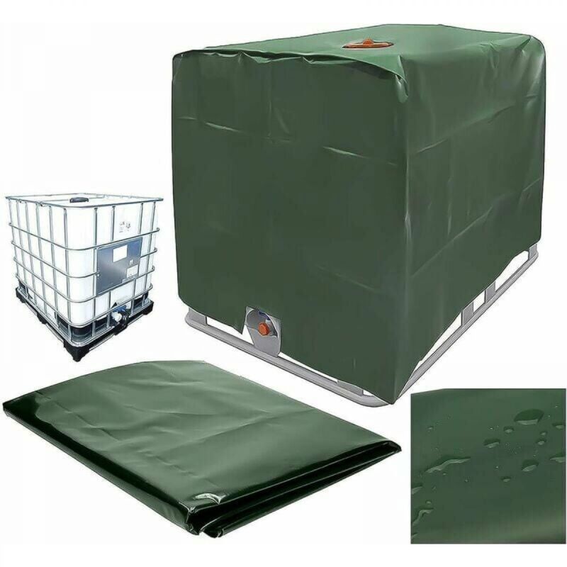 foto del prodotto copri serbatoio acqua, copertura per serbatoio ibc da 1000 l, antipolvere, anti uv, anti pioggia 116 x 100 x 120 cm 