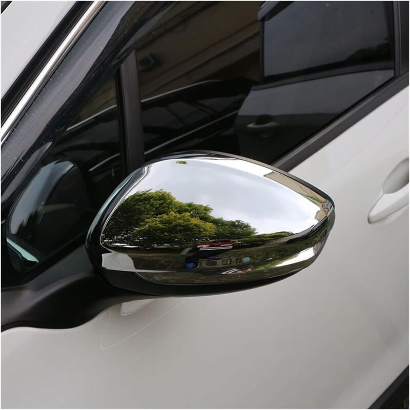 foto del prodotto copri specchietto laterale per peugeot 2008 2014 2018 accessori copri specchietto retrovisore cromato abs 2 pezzi set copri specchietto retrovisore